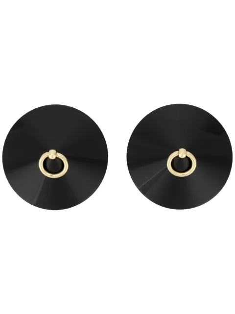 Bordelle enamel O ring nipplets Black OENAMELBLACKNIPPLETS