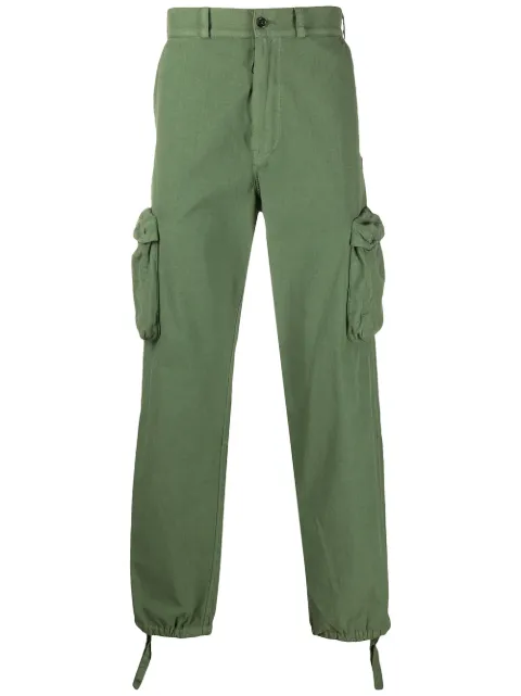 Off-White utility pocket straight trousers Green OMCF012R20A660014300