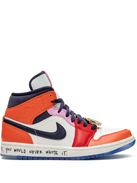 Jordan x Melody Ehsani Air Jordan 1 Mid "Fearless" sneakers White CQ7629