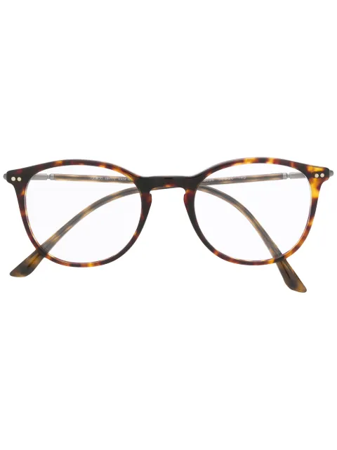 Giorgio Armani angular glasses Brown AR71255026