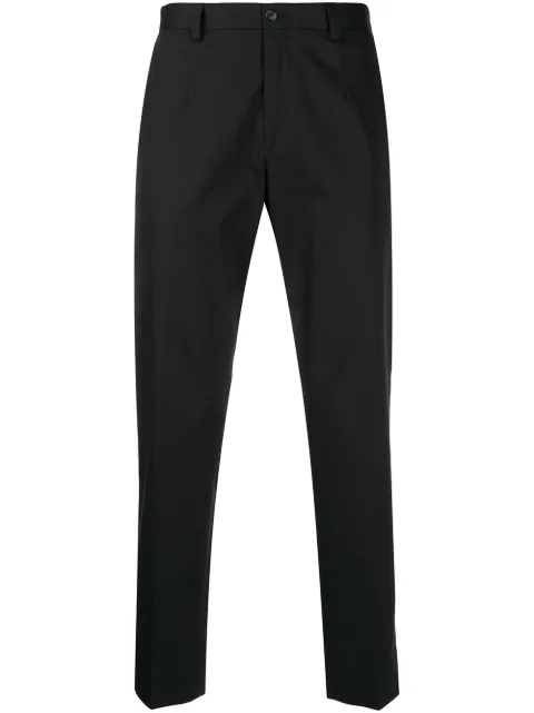 Dolce & Gabbana stretch-cotton tailored trousers Blue GY6IETFUFJR