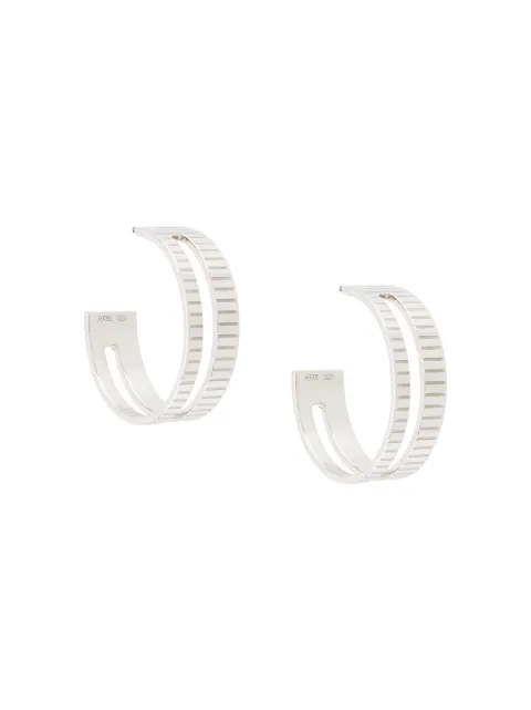 IVI slot hoop earrings Silver ER119RH