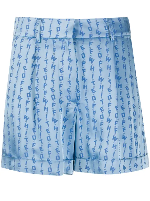 Off-White jacquard logo shorts Blue OWCB027R20C860683100