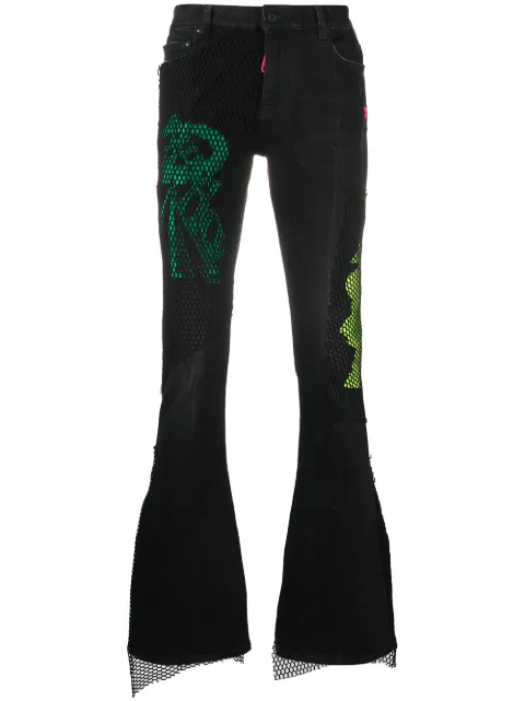 Off-White stacked flared jeans Black OMYA059R20G940128688
