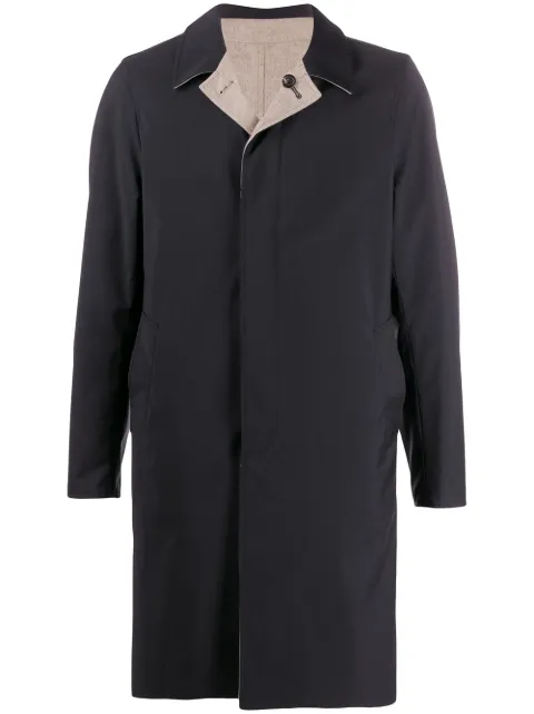 Dell'oglio single-breasted reversible coat Blue ISAIAAC36309951BLUN140082