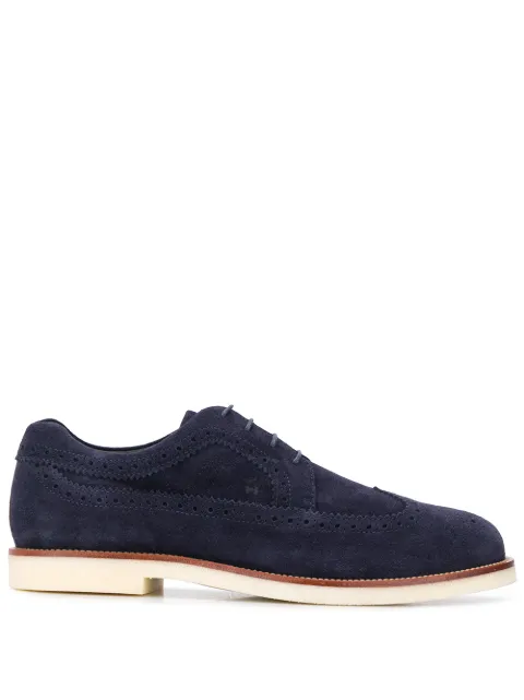 Hogan contrast rubber sole brogues Blue HXM4560BO00HG0U801