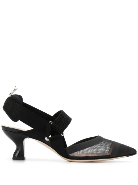 FENDI Colibrì slingback pumps Black 8J6716A8UG