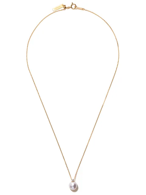 TASAKI 18kt yellow gold Akoya pearl and diamond pendant Gold P16379Y
