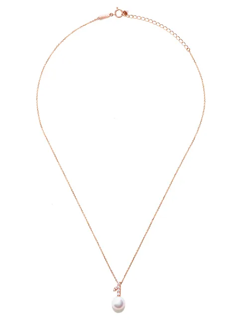 TASAKI 18kt rose gold Collection Line Kugel Akoya pearl and diamond pendant Gold P16654S