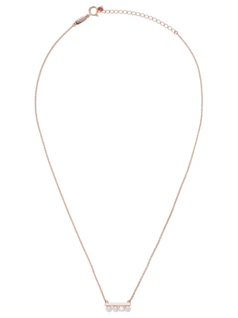 TASAKI 18kt rose gold Collection Line petit Balance Solo Akoya pearl and diamond pendant Gold P16743S