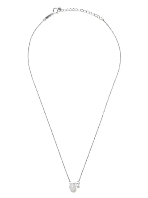 TASAKI 18kt white gold petit Balance Class Collection Line Akoya pearl and diamond pendant Silver P16744W