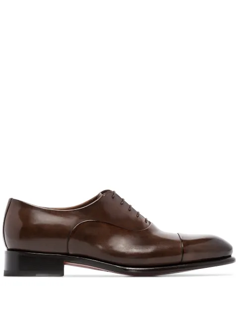 Santoni classic lace-up Oxford shoes Brown MCCR12621MC1HVVDT50