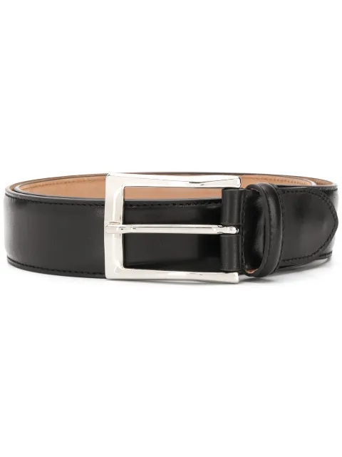Scarosso classic square buckle belt Black CLASSICBELTBLACALF