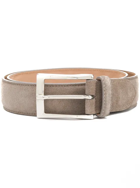 Scarosso classic square buckle belt Grey CLASSICBELTTAUSUED