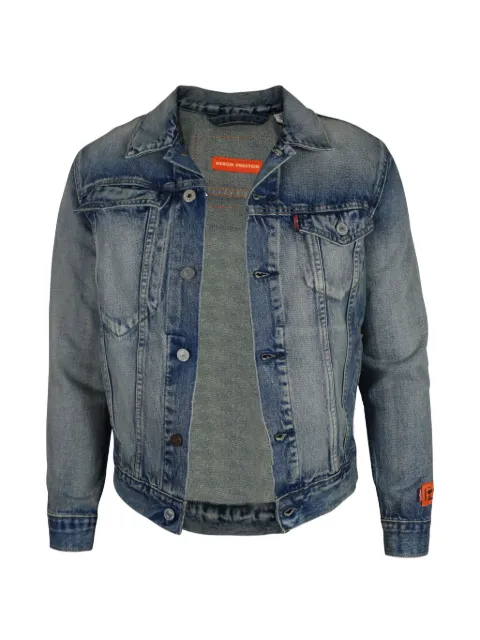 Heron Preston denim buttoned jacket Blue HMYE006S209250237388