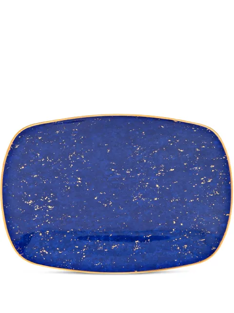 L'Objet Lapis rectangular tray Blue DAC117