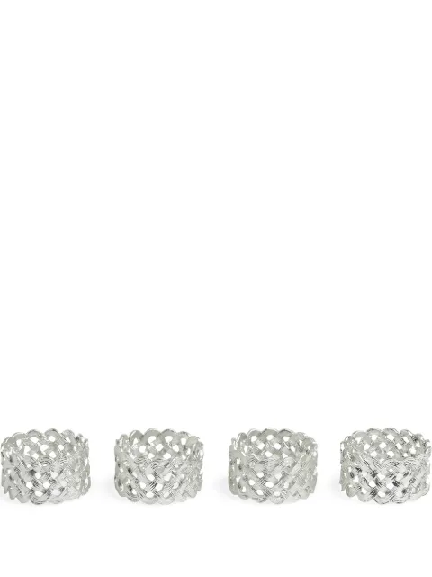 L'Objet Braid napkins rings Metallic NJ3500