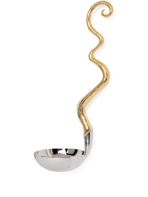 L'Objet Twisted Horn ladle Gold CU911