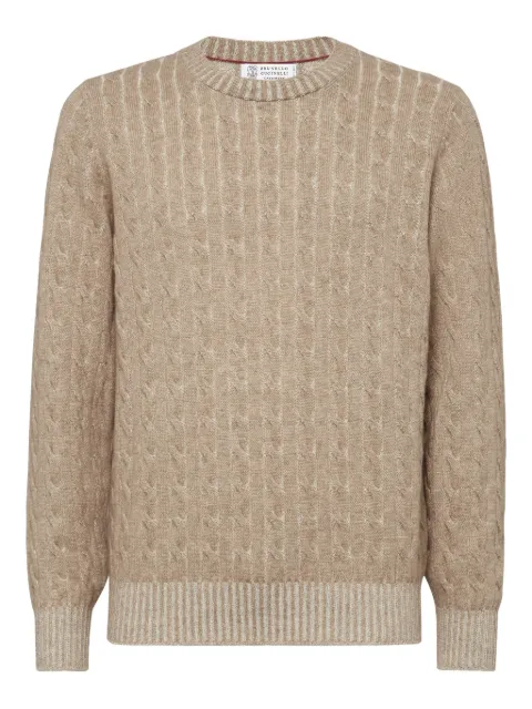 Brunello Cucinelli cable-knit cashmere jumper Neutrals M22700600CG678