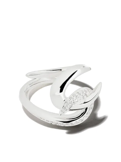 Shaun Leane Hook diamond ring Silver HT0199SSWHRZ