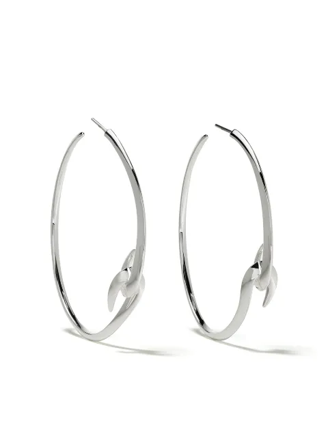 Shaun Leane Hook large hoop earrings Silver HT022SSNAEOS