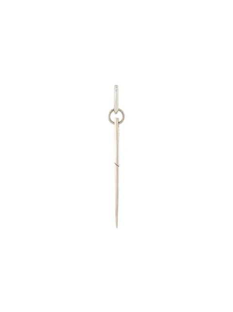 Parts of Four Hoop Spike earring Silver 14352PA