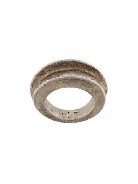 Parts of Four Foldform Crescent ring Silver 10163FA