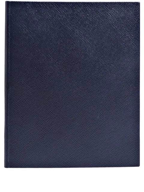 Smythson textured cover notebook Blue 1011772