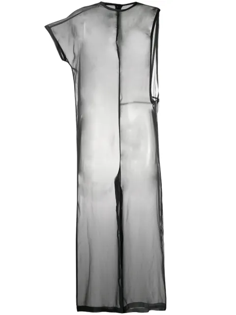Comme Des Garçons Pre-Owned 1990s sheer cropped jumpsuit Black CDG1183
