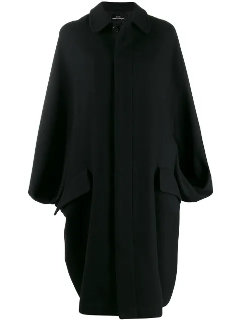 Comme Des Garçons Pre-Owned 1996's cocoon coat Black CDG1179