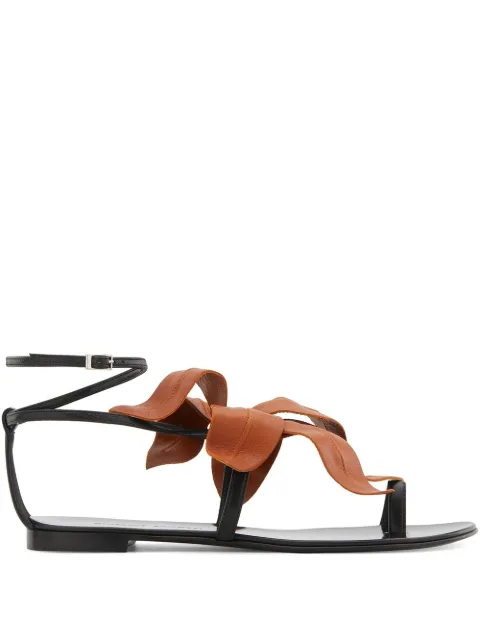 Giuseppe Zanotti Lilium flat sandals Black E000052001