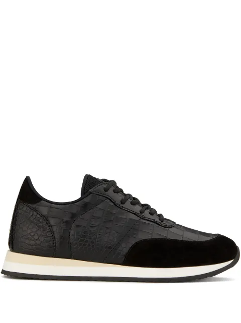 Giuseppe Zanotti low top panelled sneakers Black EU00055001
