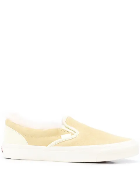 Vans shearling trim slip-on sneakers Yellow VN0A45JKTIW