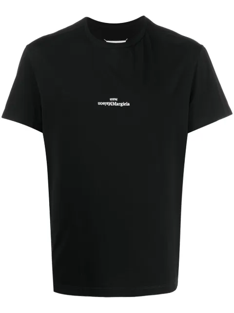 Maison Margiela distorted logo T-shirt Black S30GC0701S22816