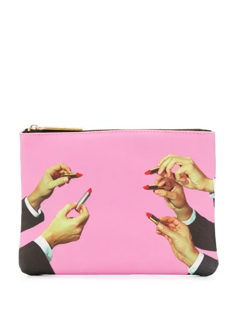 Seletti x Toiletpaper Lipsticks make up bag Pink 02533