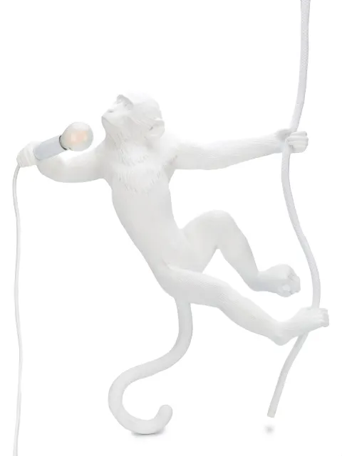 Seletti monkey with rope lamp White 14875
