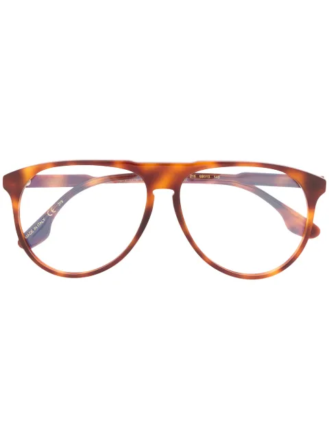 Victoria Beckham Eyewear tortoiseshell-effect oversized sunglasses Brown VB2602