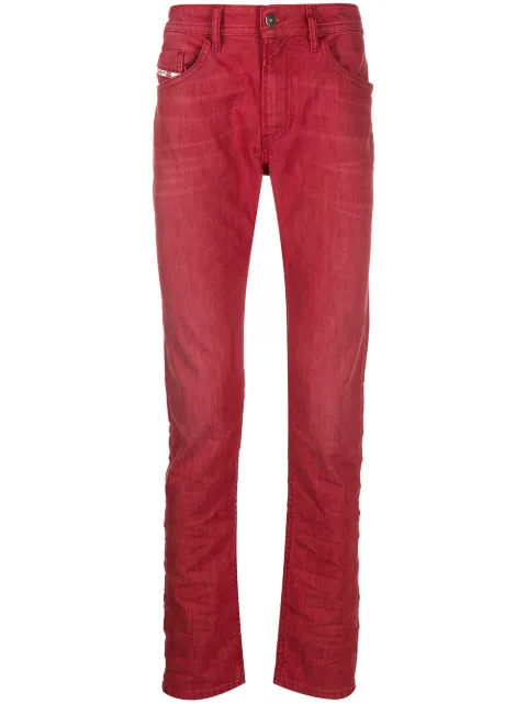 Diesel Thommer low-rise slim-fit jeans Red 00SXU80890E