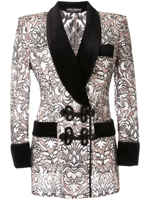 Dolce & Gabbana baroque print blazer Pink F29DUZHHMA2