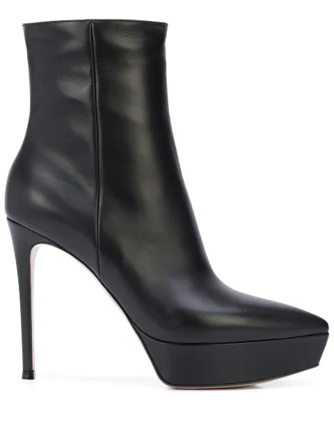 Gianvito Rossi Dasha 115mm platform booties Black G7359385RICVIT