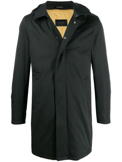 Dell'oglio Marvin hooded coat Black MARVINPATSY05