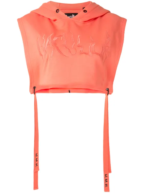 Haculla Signature cropped hoodie Orange HAW02BJKH03