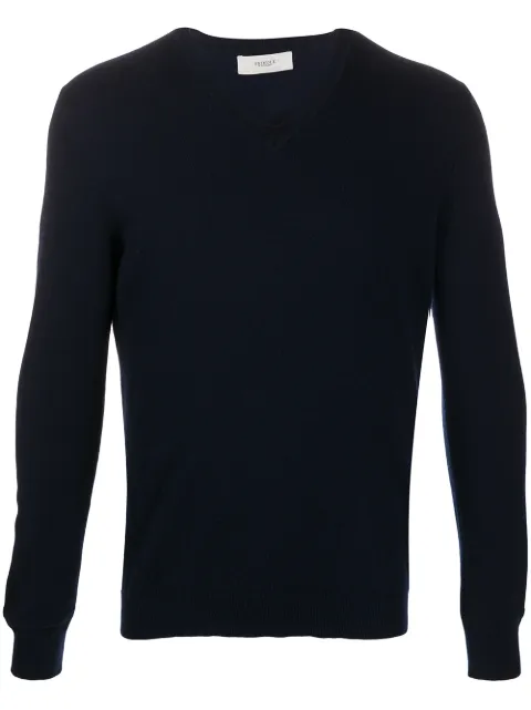 Pringle of Scotland cashmere long-sleeve jumper Blue MTG033