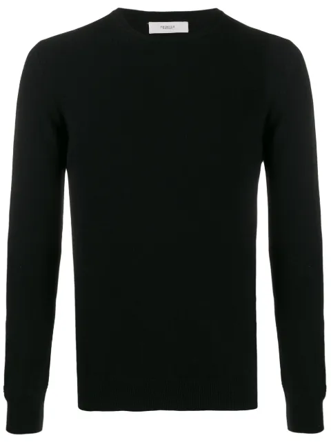 Pringle of Scotland round neck fine knit jumper Black MTG032