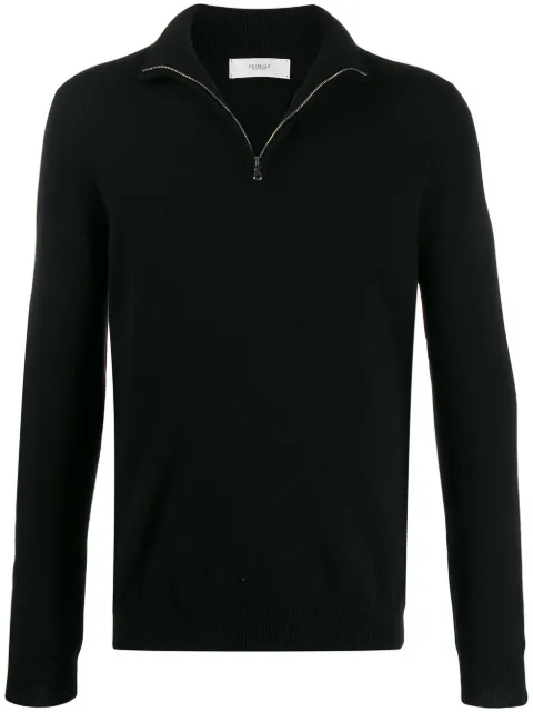 Pringle of Scotland half-zip cashmere jumper Black MTG031