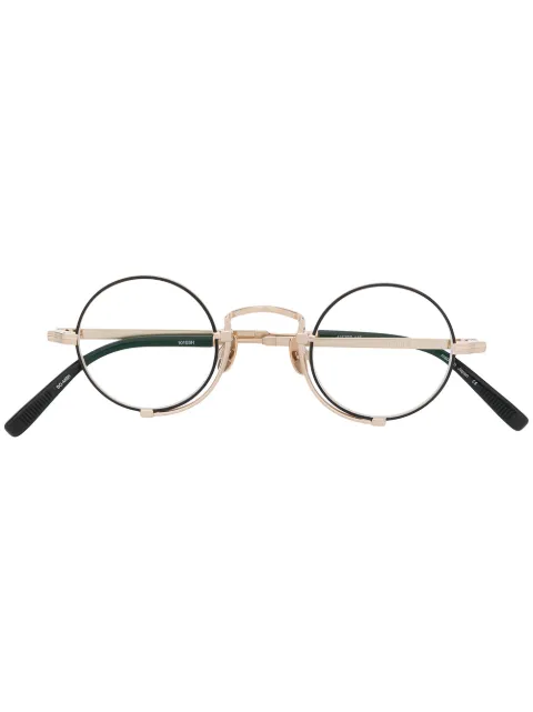 Matsuda round-frame glasses Gold 10103H