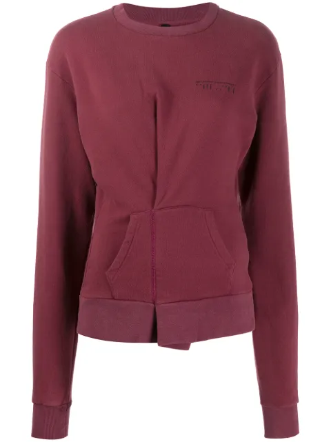 UNRAVEL PROJECT folded detail sweatshirt Red UWBA044E193160013600