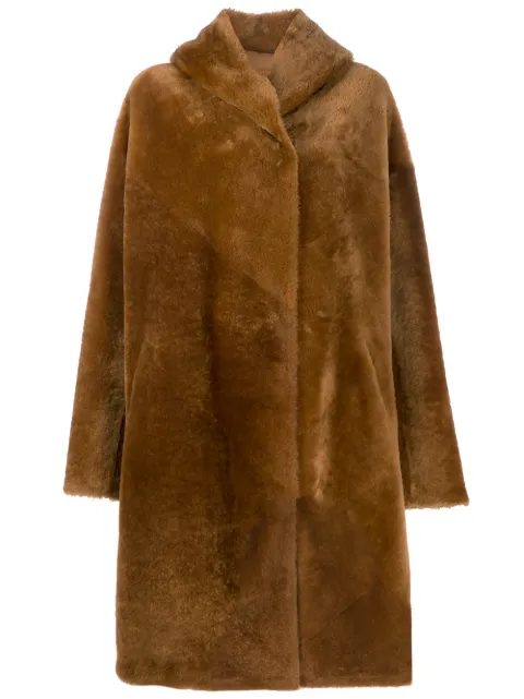 Liska single breasted coat Brown 6592