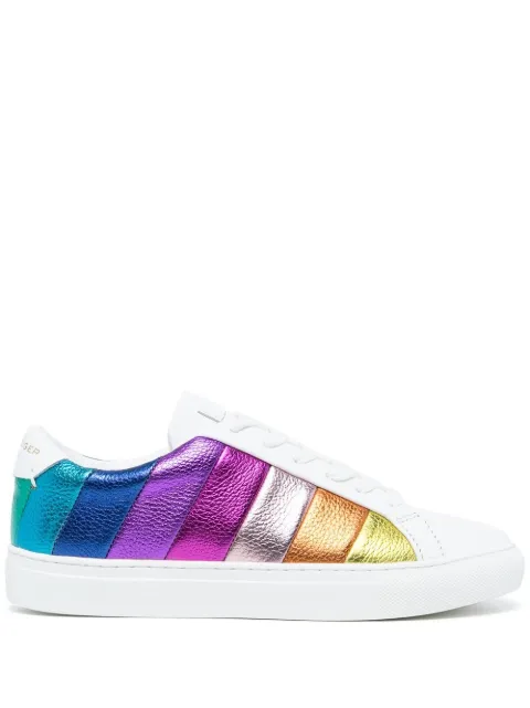 Kurt Geiger London Lane rainbow-stripe low-top sneakers White 2626069109
