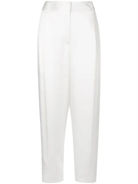 Tibi Celia sculpted cropped trousers White S120CL3207